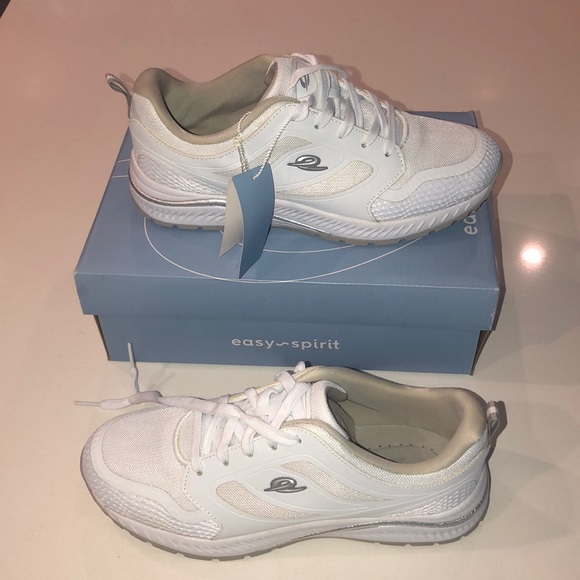 easy spirit white sneakers